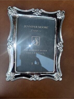 Jennifer Moore Silver Ornate Baroque Photo Frame